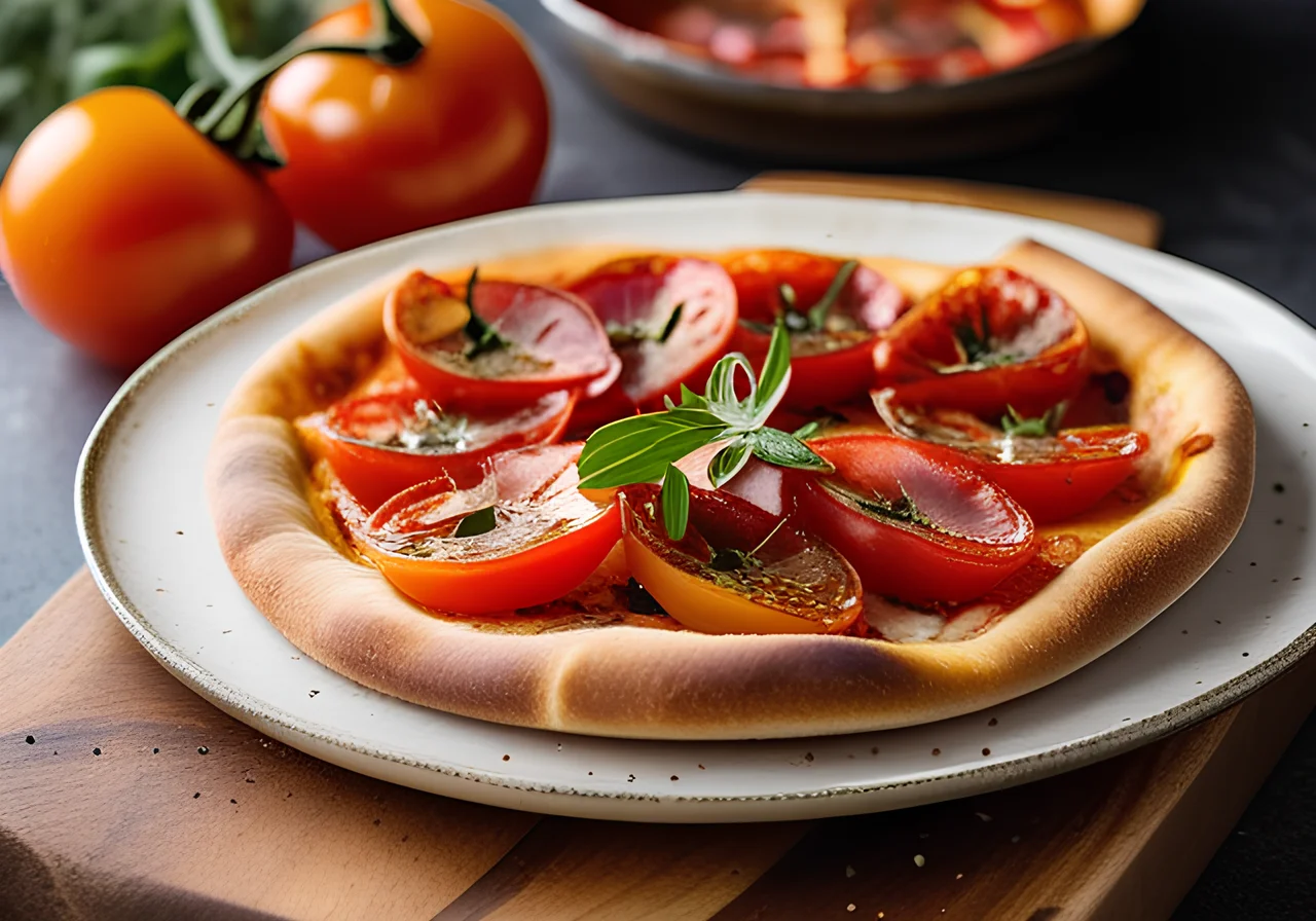 Pizza with Tuna and Shallots