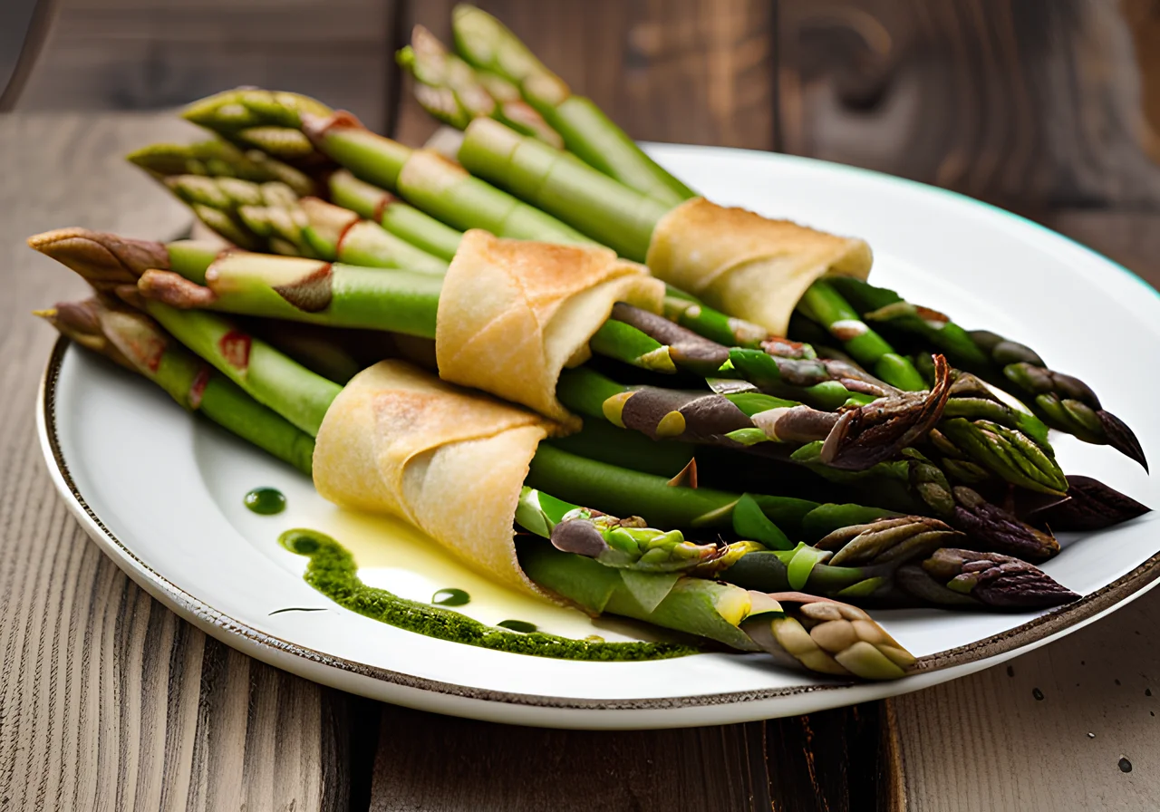 Asparagus in Crispy Pastry