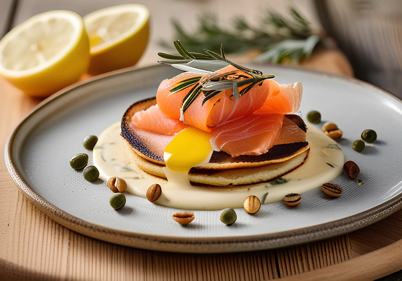Pancakes with Smoked Salmon Filling