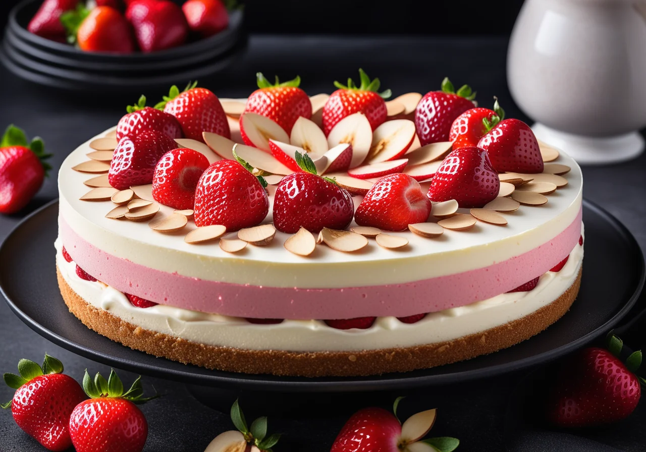 Strawberry Mousse Cake
