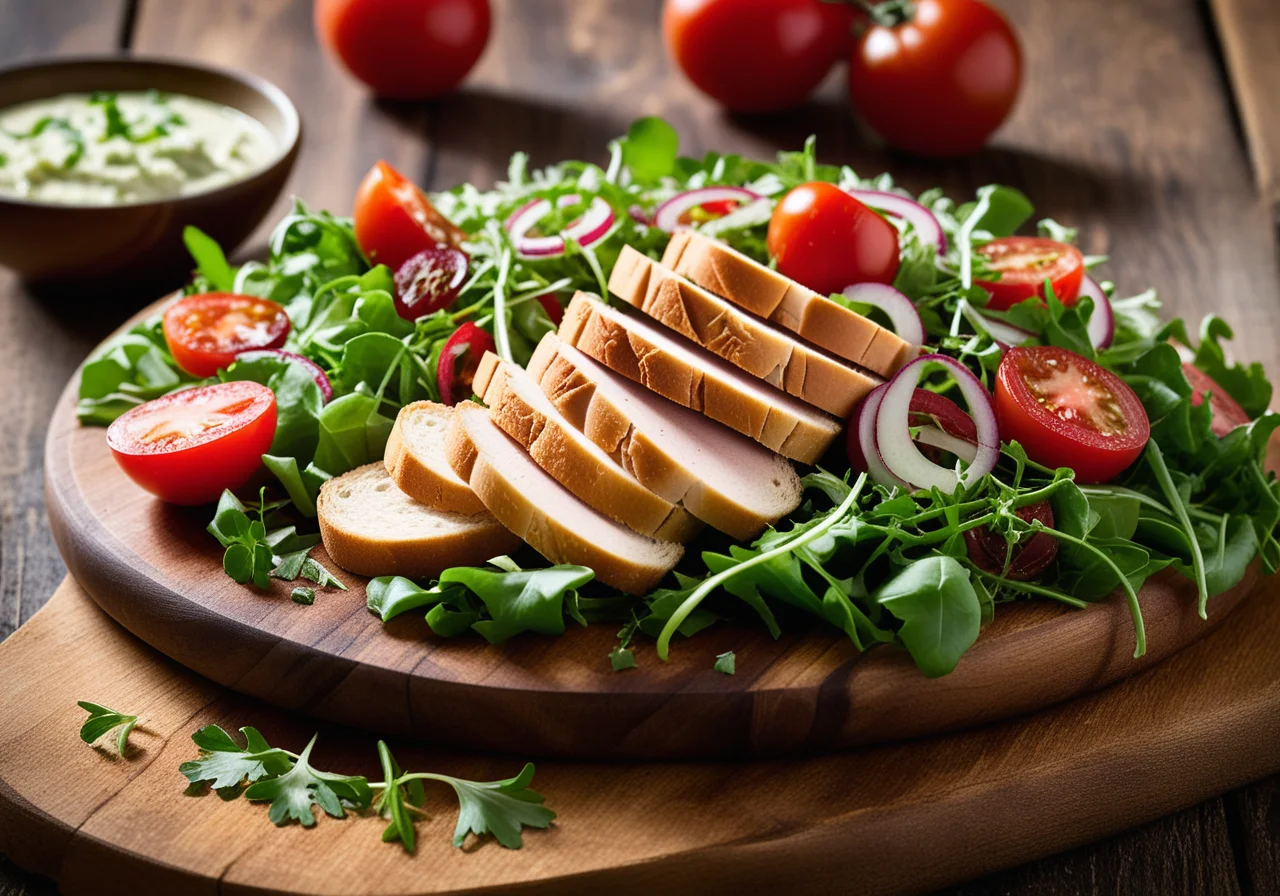 Field Salad with Turkey Breast