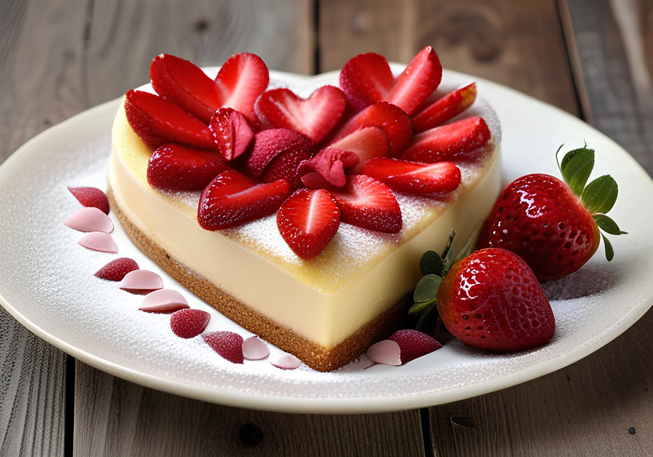 Strawberry Heart Cake