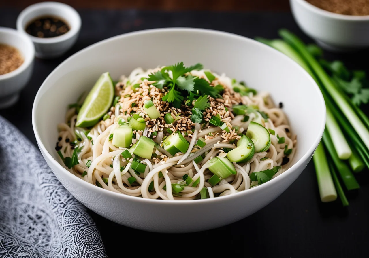 Asian Rice Noodle Salad