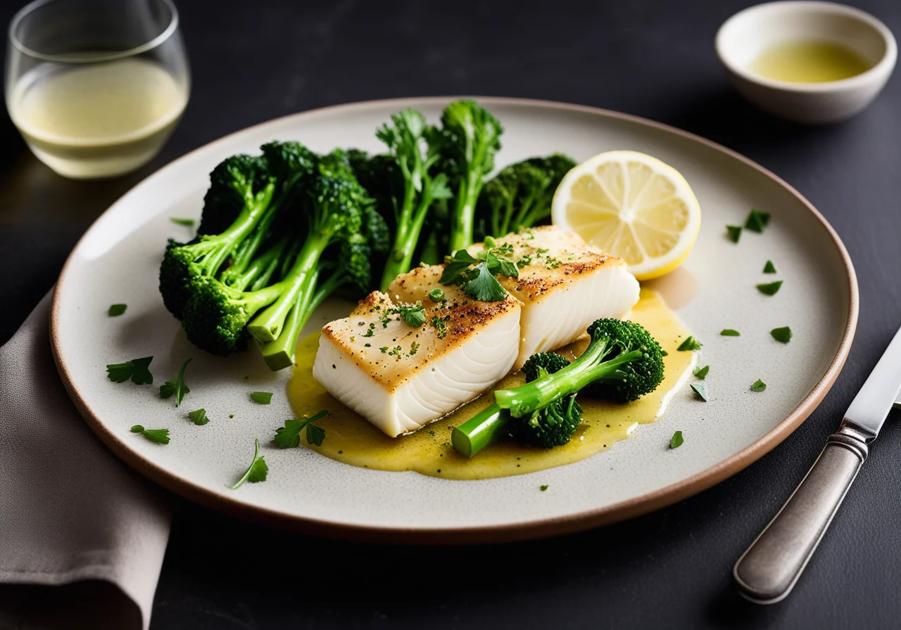 Cod with Broccoli
