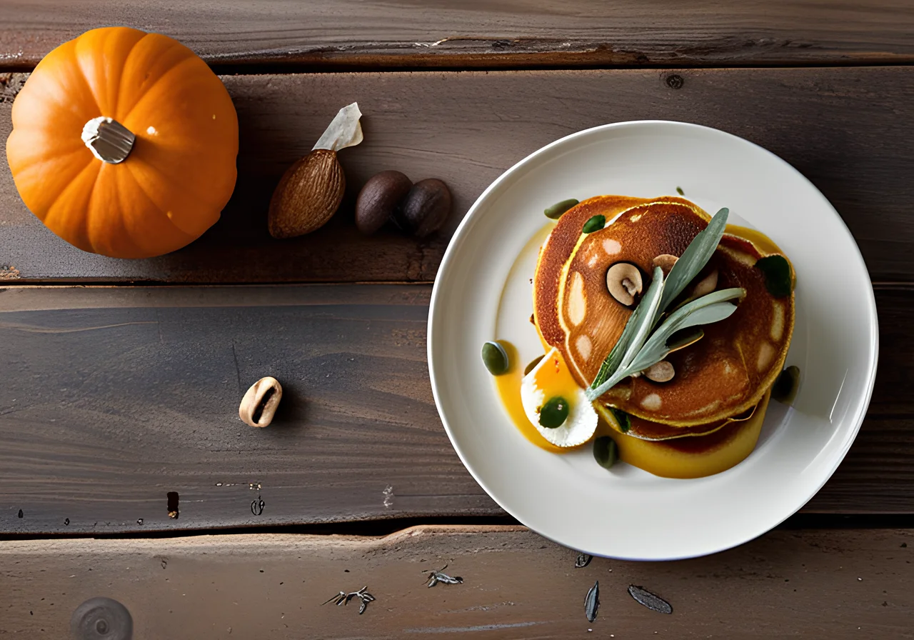 Pumpkin and Egg Pancakes