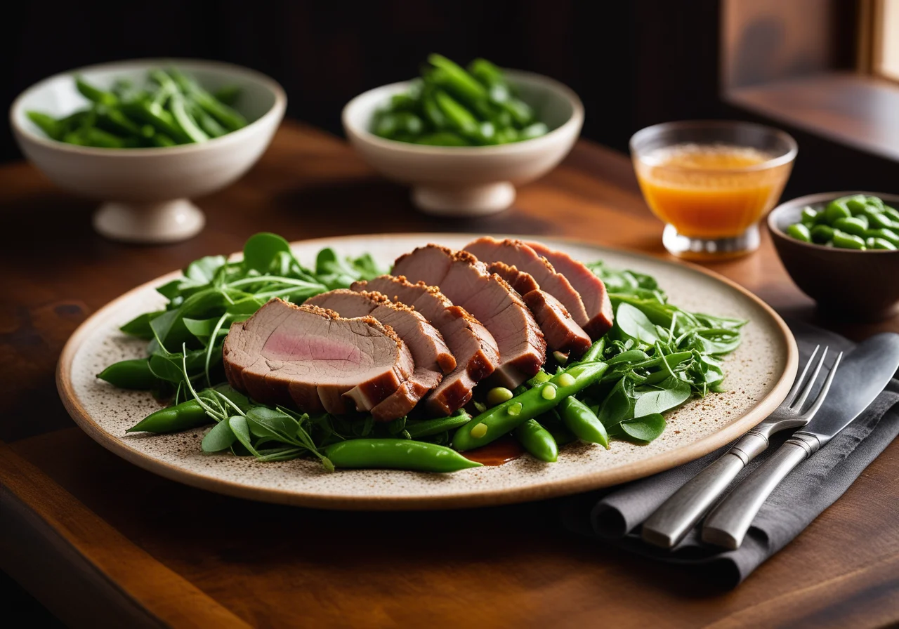 Pork Roast with Salad