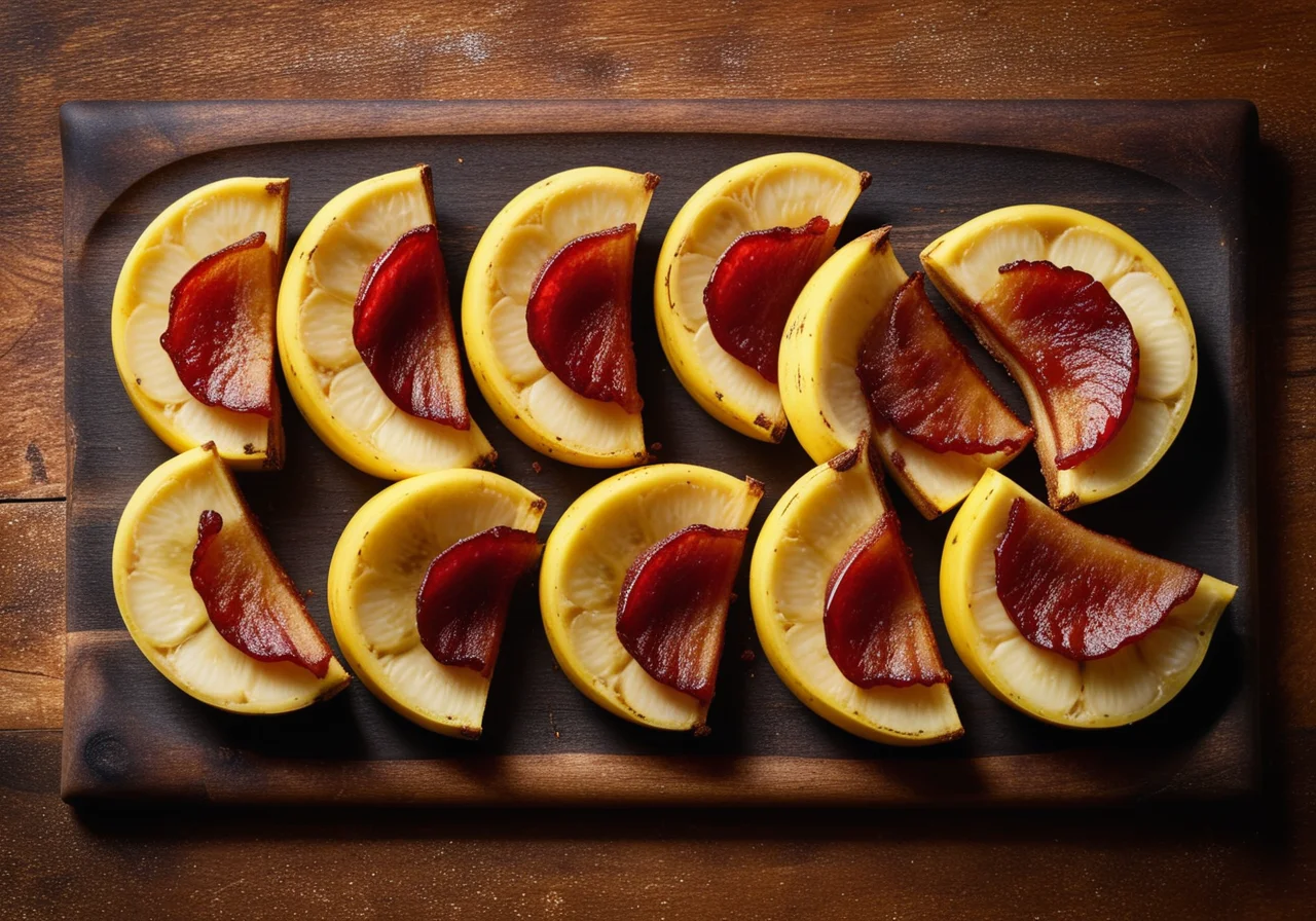 Baked Bananas Wrapped in Bacon