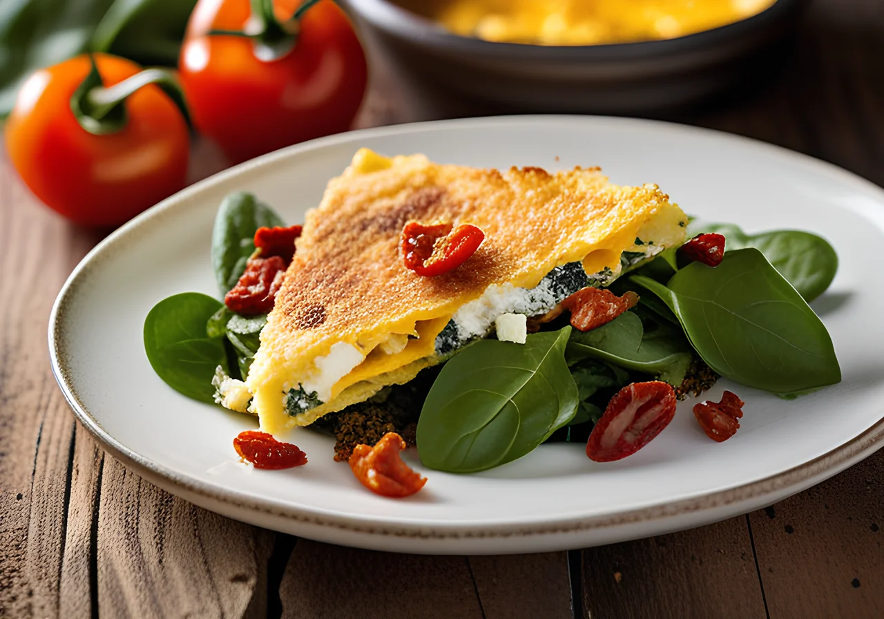 Cheese and Vegetable Omelette