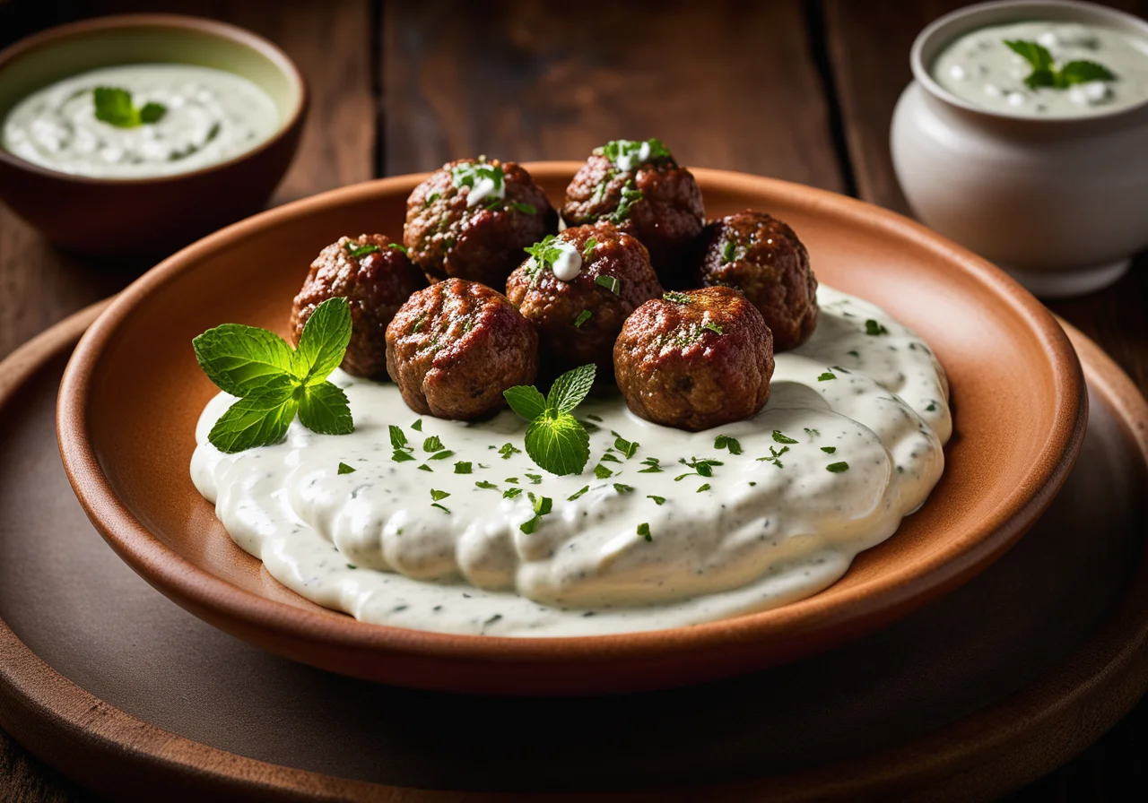 Meatballs with Tzatziki