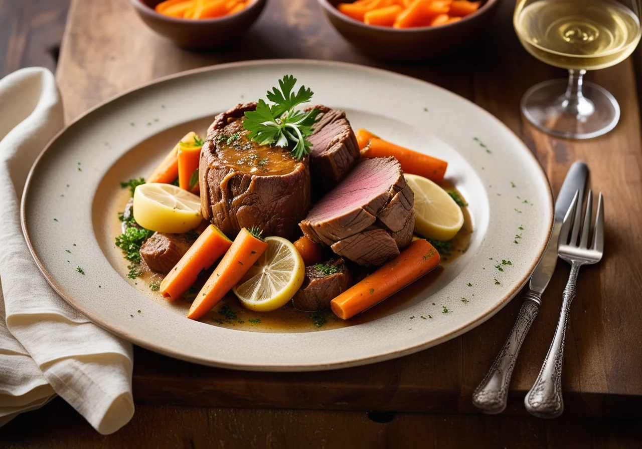 Veal Shank with Carrots