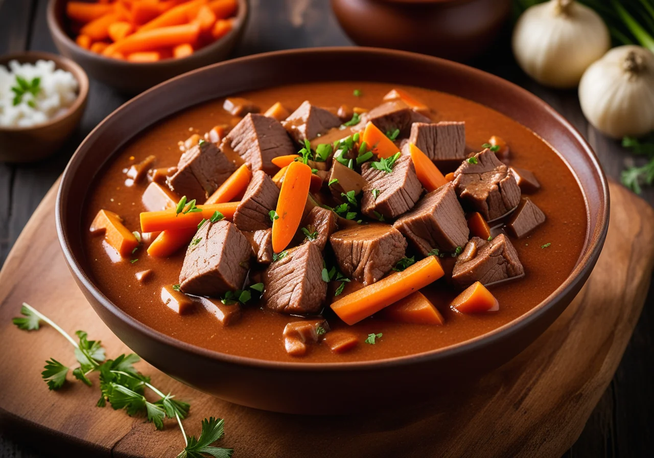 Veal Goulash with Carrots and Vanilla