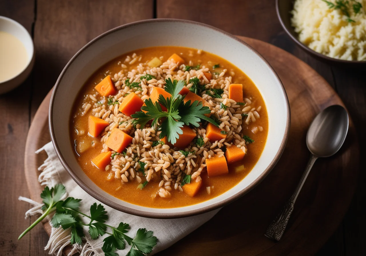 Stew with Spelt and Carrots