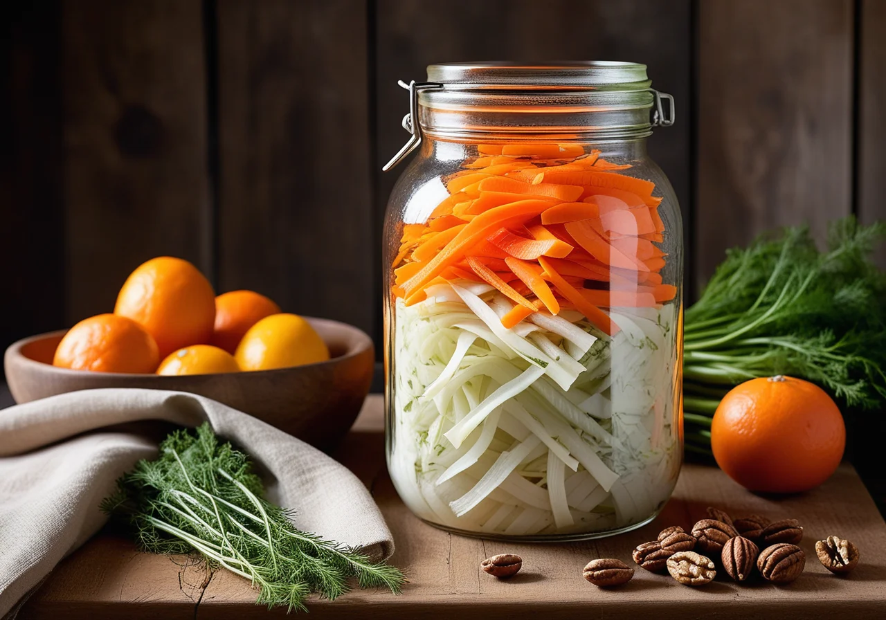 Marinated White Cabbage with Carrots