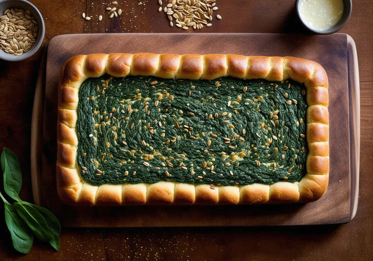 Yeast Spinach Cake