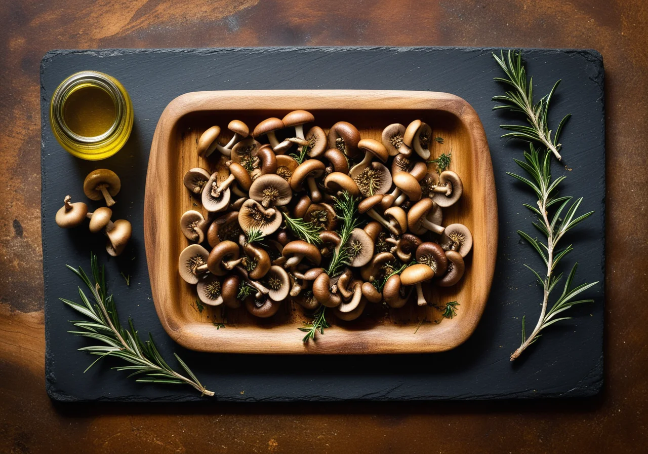 Marinated Mushrooms in Oil
