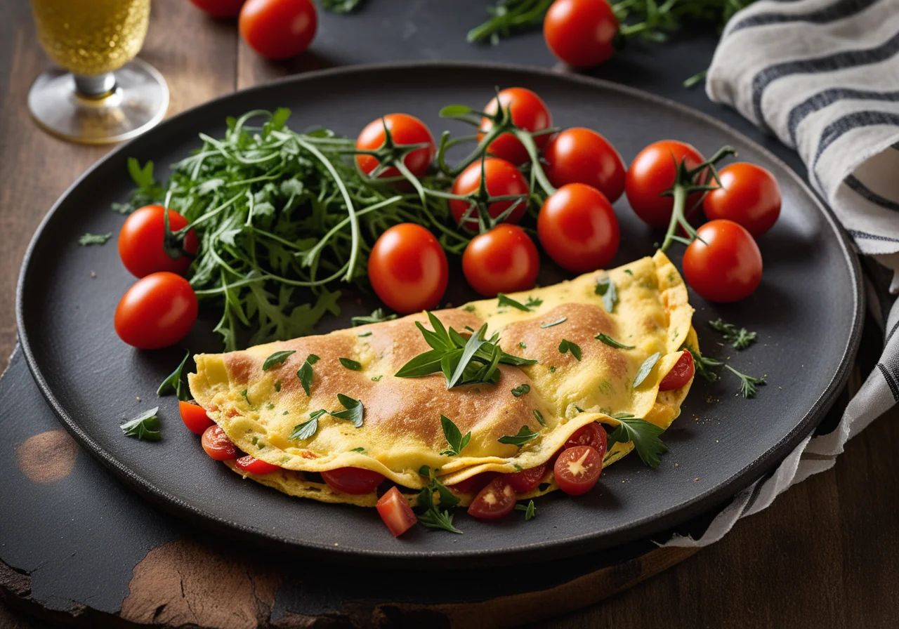 Rustic Omelette with Rocket