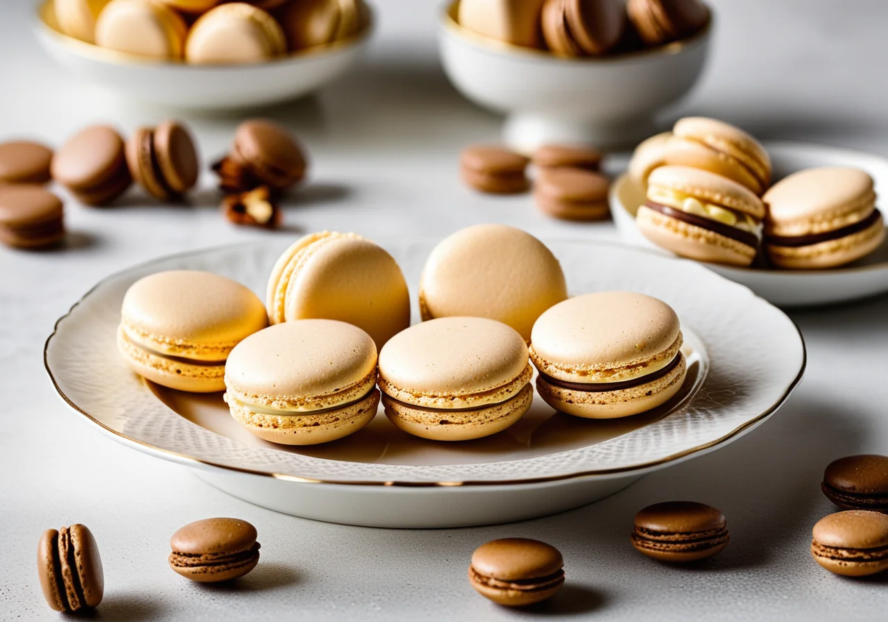 Macarons with Pine Nuts