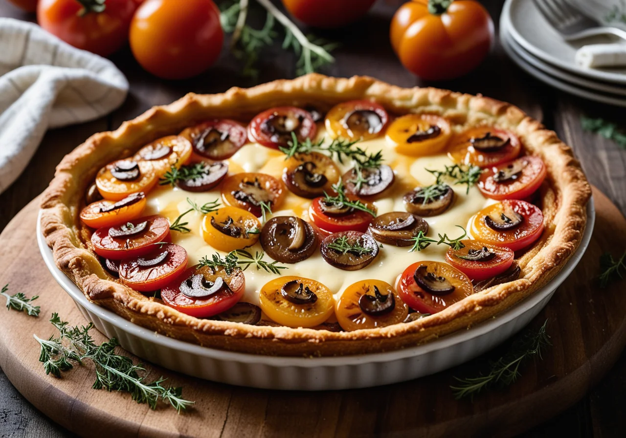 Tomato Mushroom Tart