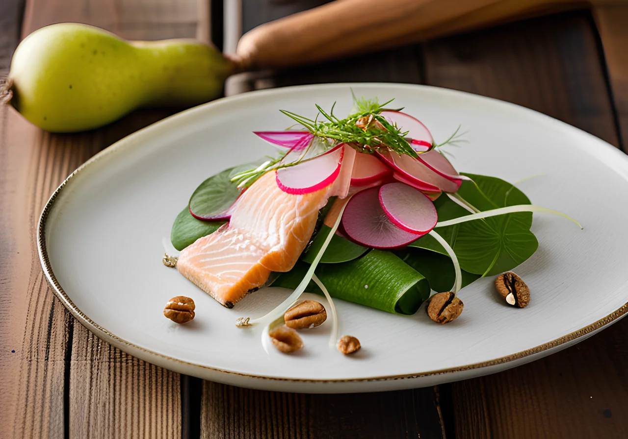 Radish Salad with Smoked Fish