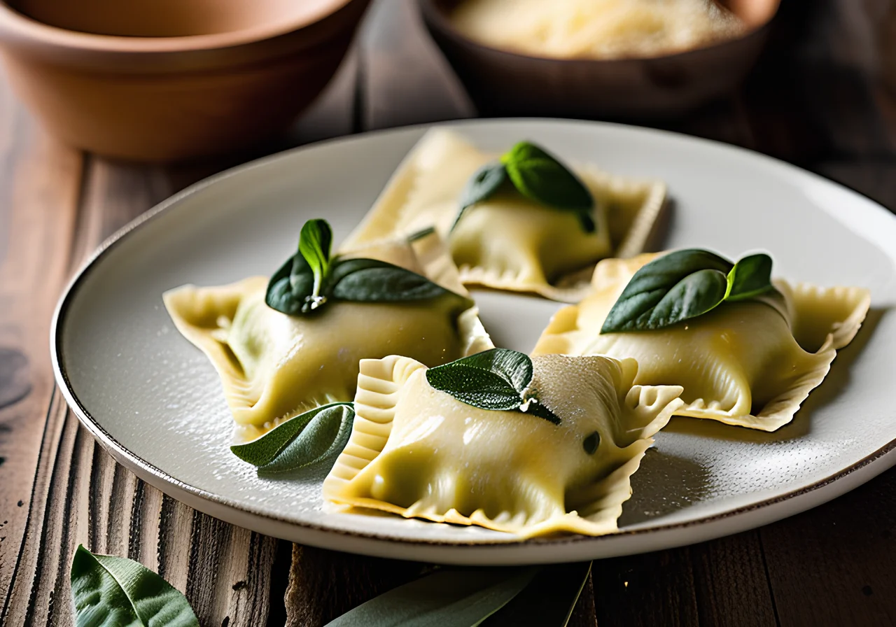 Ricotta Spinach Ravioli