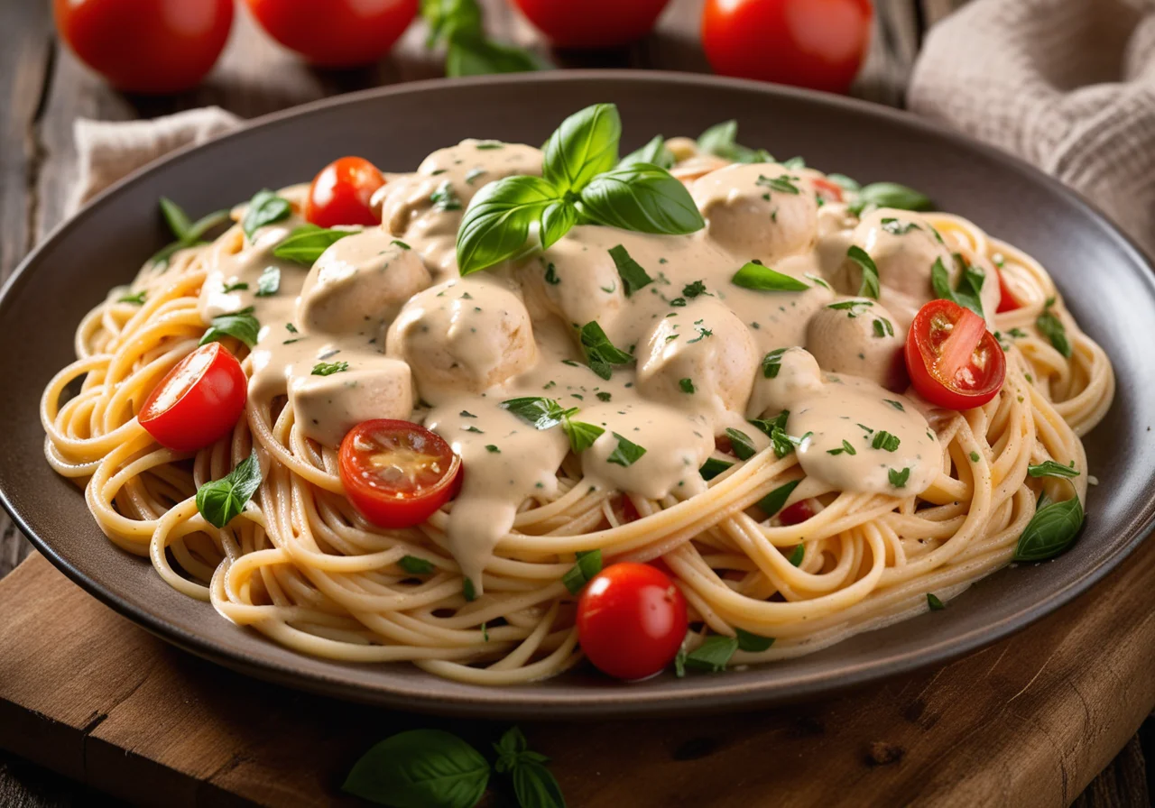 Pasta with Chicken Sauce