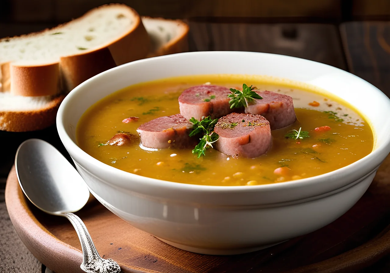 Split Pea Soup with Bread