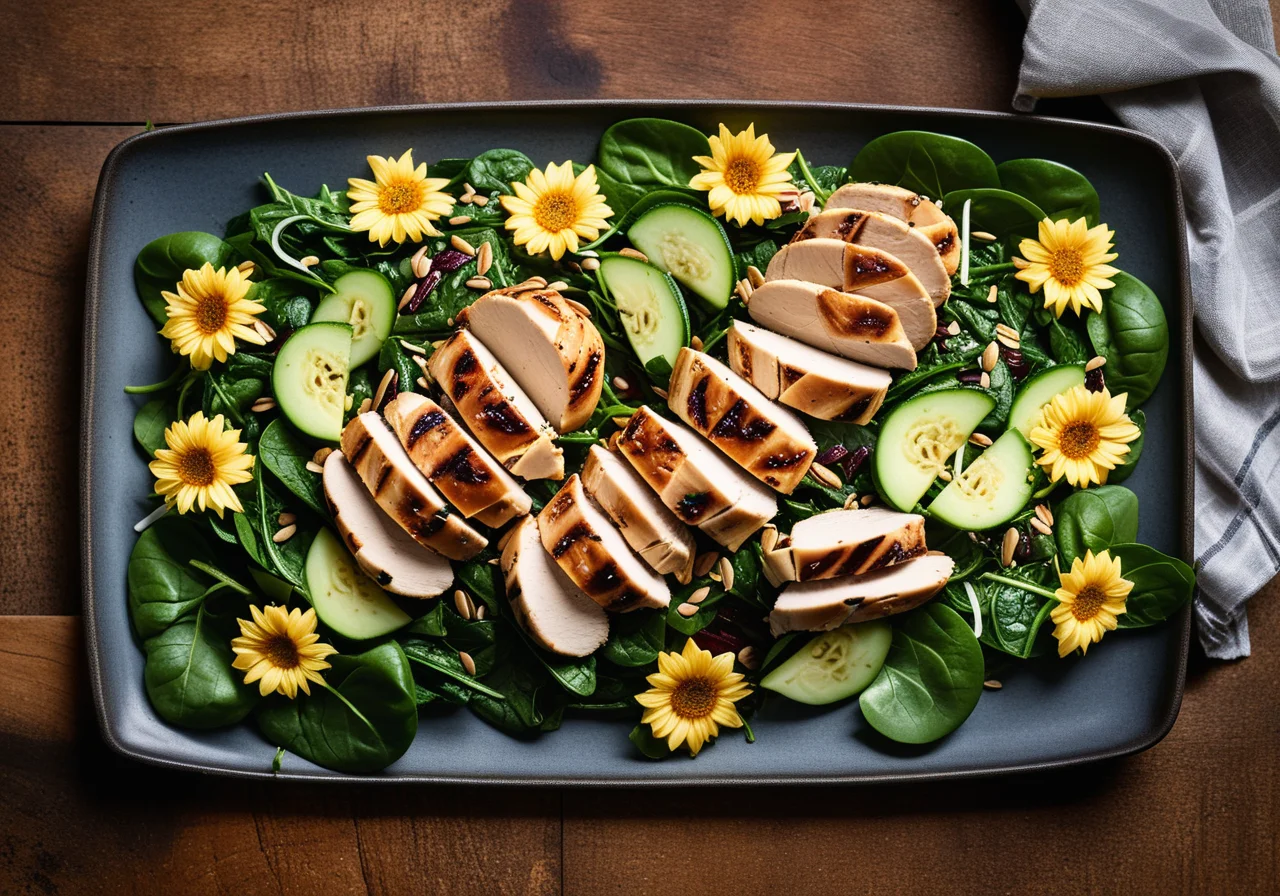 Chicken and Sunflower Seed Salad