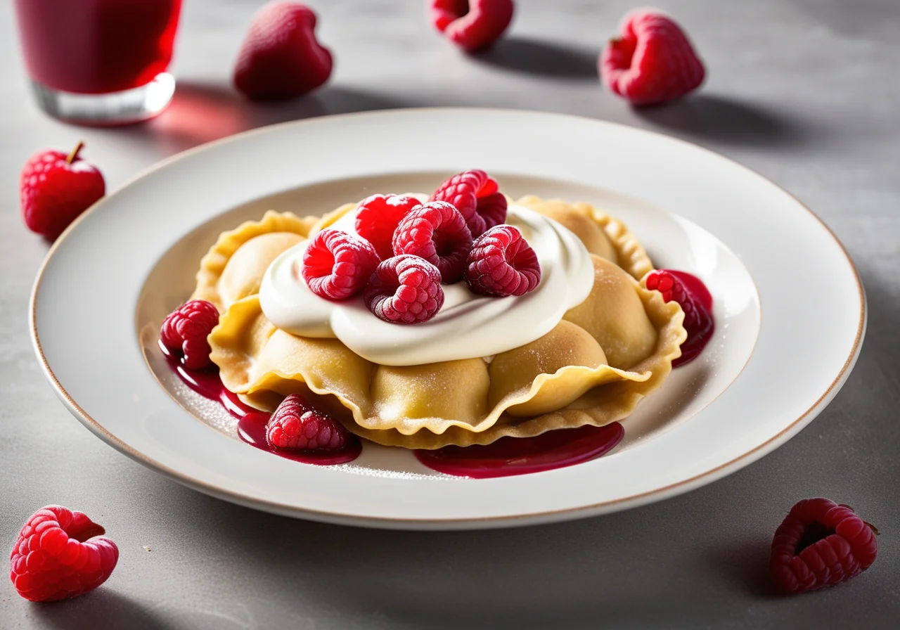 Sweet Ravioli with Berries