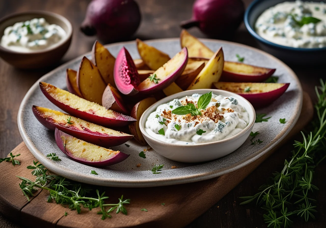 Oven Potatoes with Quark Dip