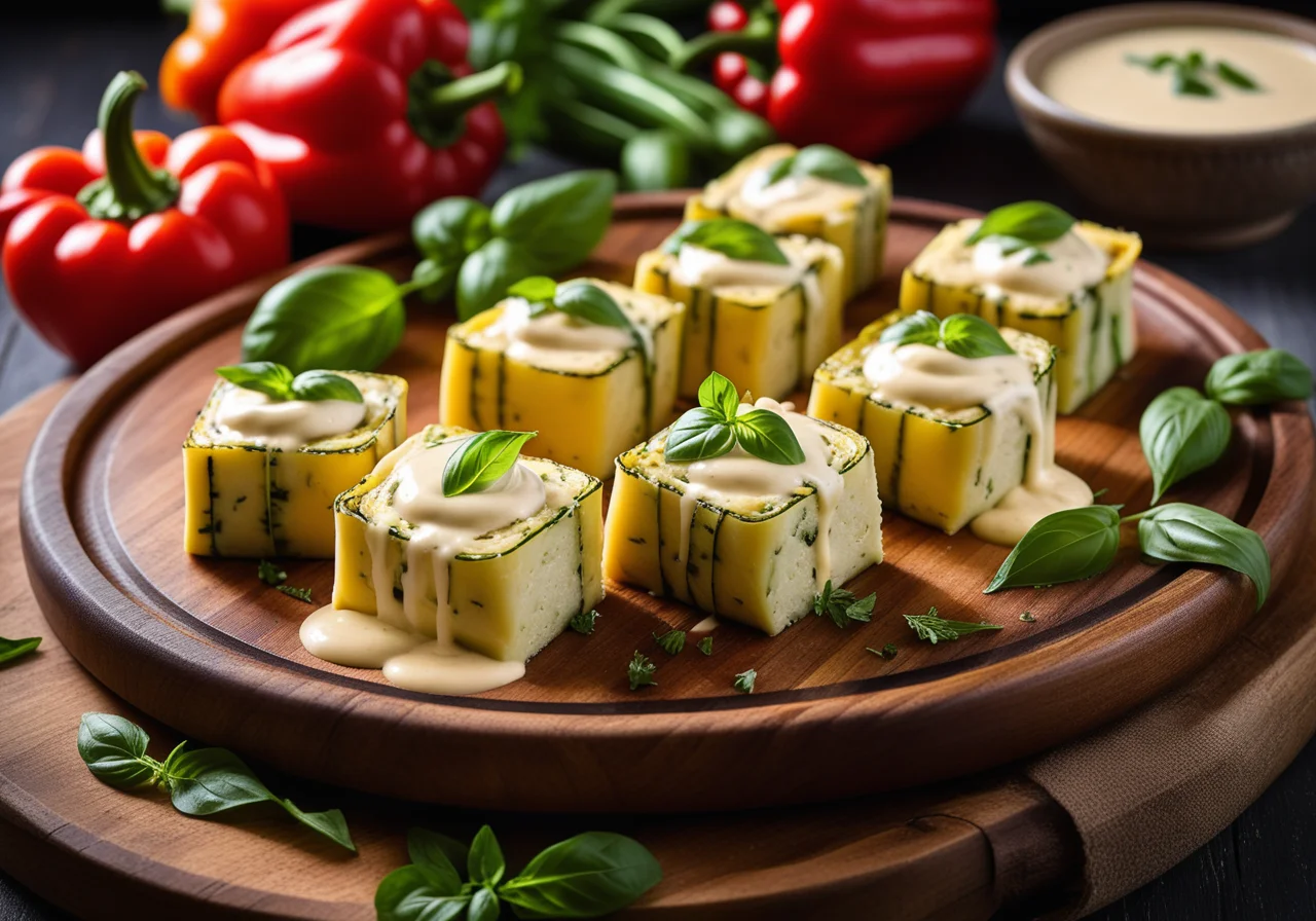 Zucchini Rolls with Cheese