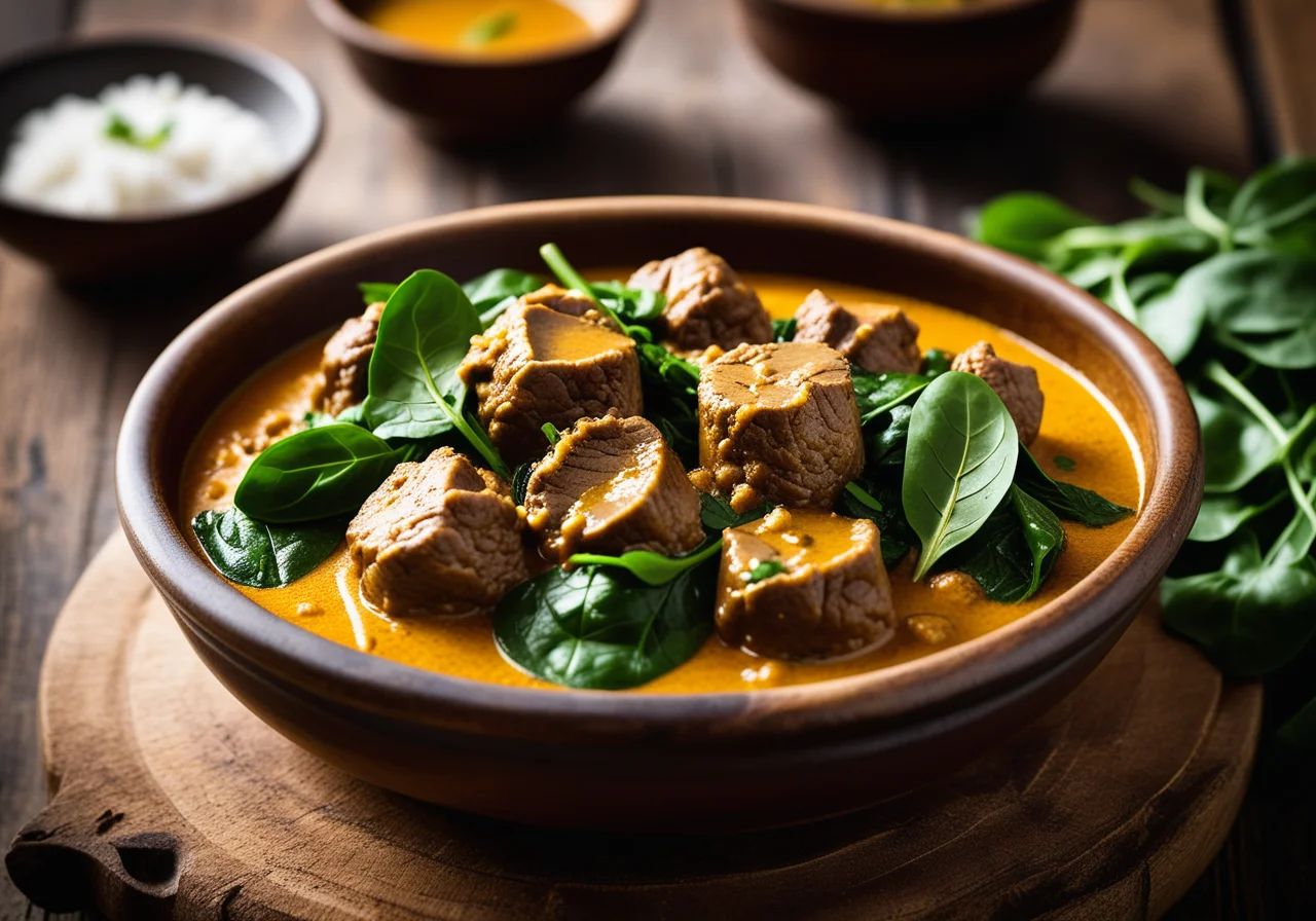 Curry with Spinach and Lamb
