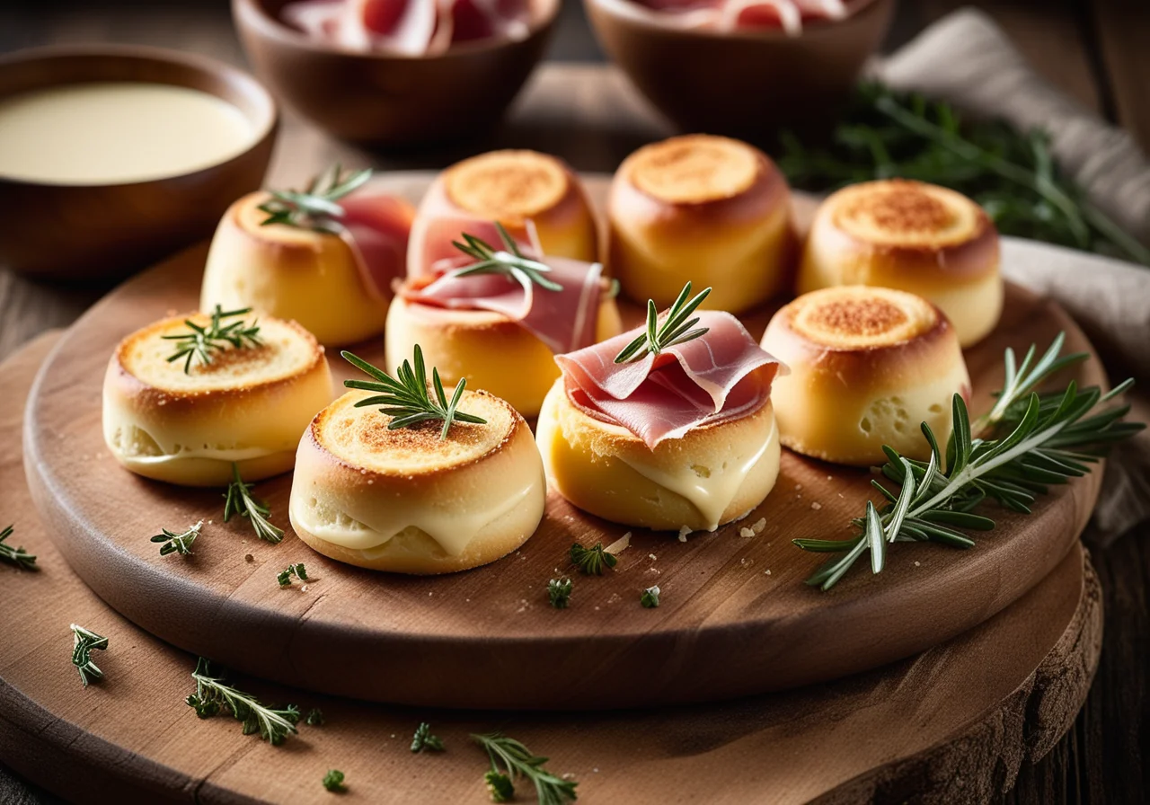 Parmesan Rolls with Parma Ham