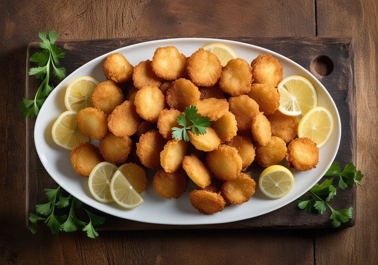 Fried Fish Bites with Chips