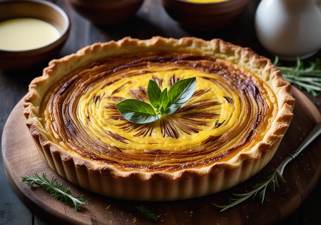 Chicory Quiche with Comté