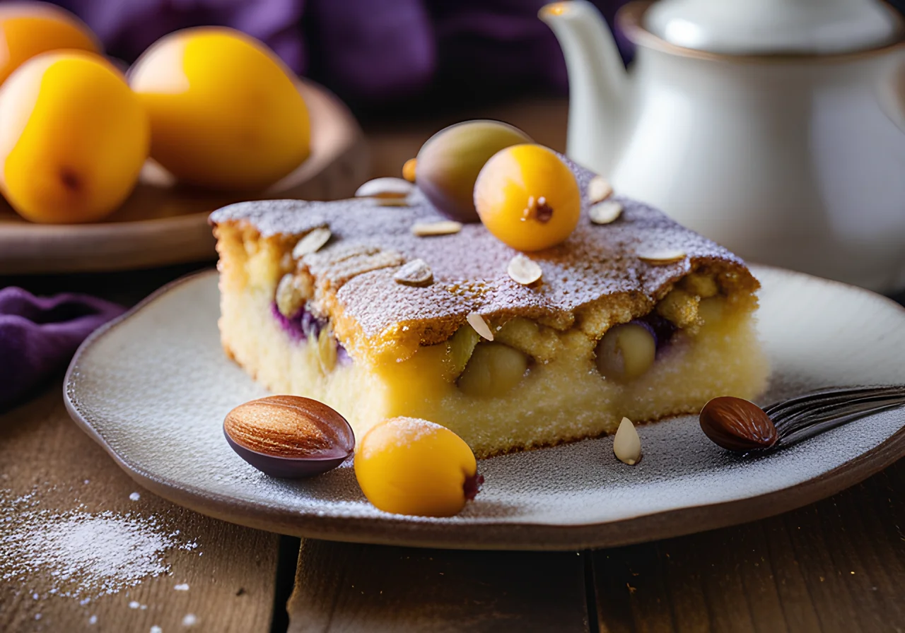 Mirabelle Cake from the Sheet