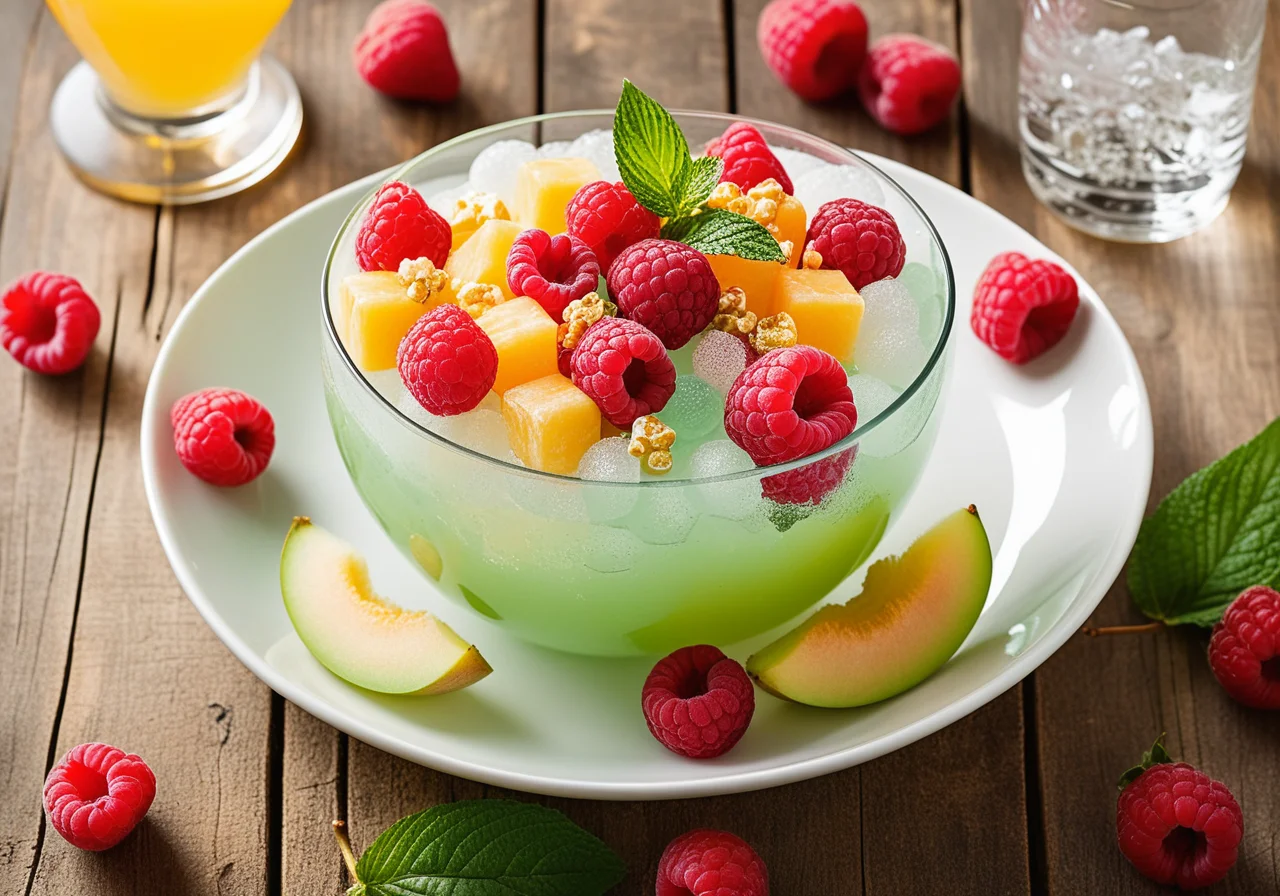 Bubble Bowl with Fruit Skewer