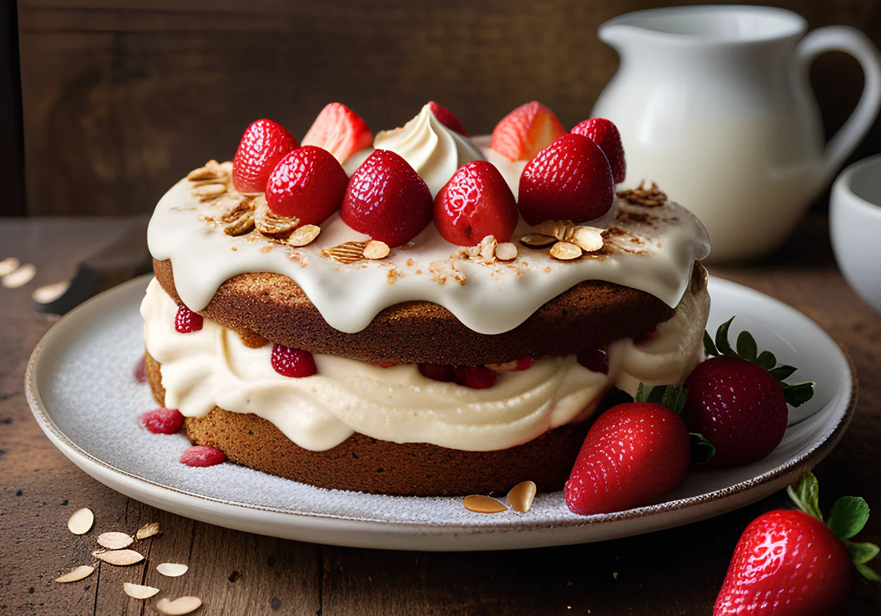 Vegan Strawberry Cake