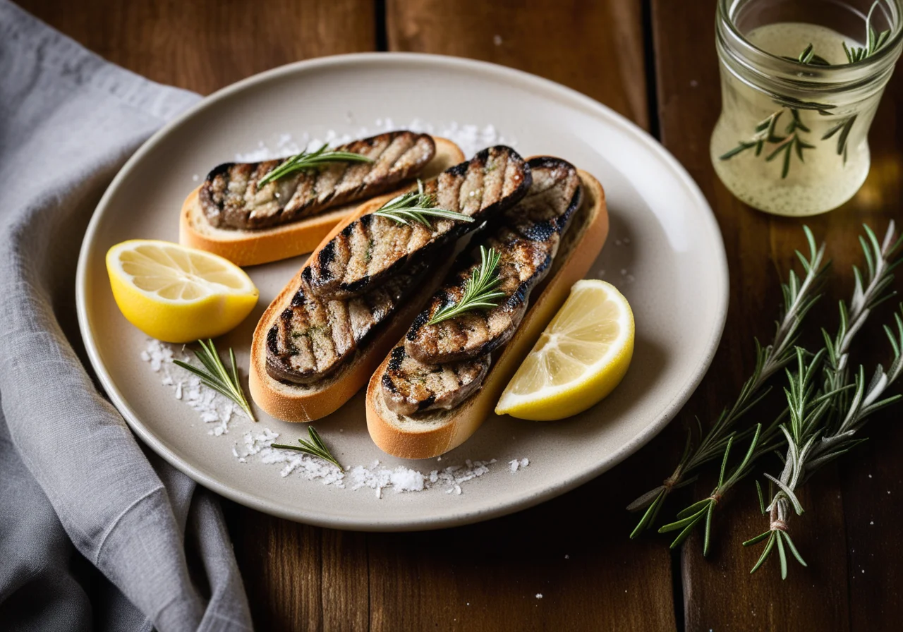 Grilled Sardines with Rosemary Salt