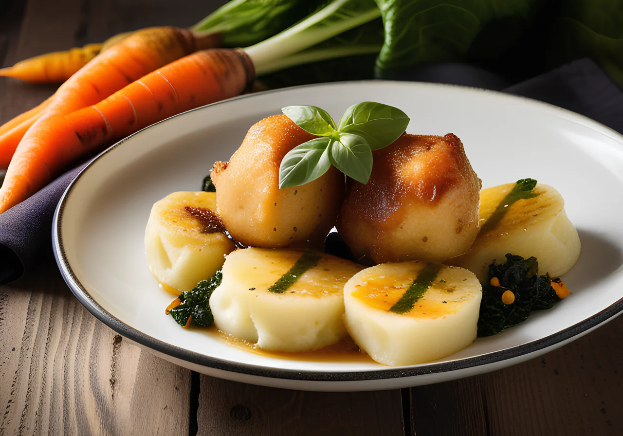 Goose Knuckles with Savoy Cabbage