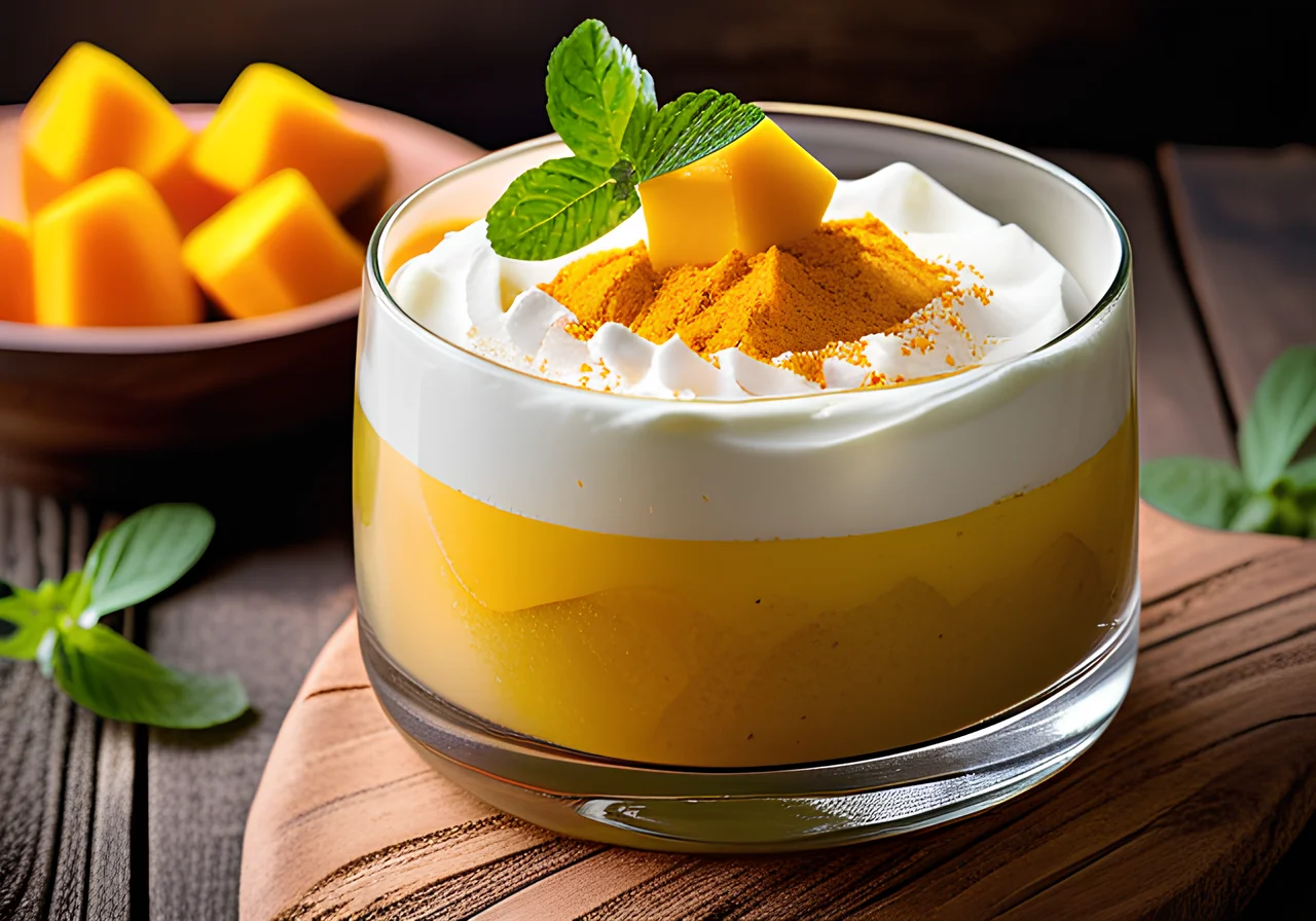 Mango Cream with Turmeric