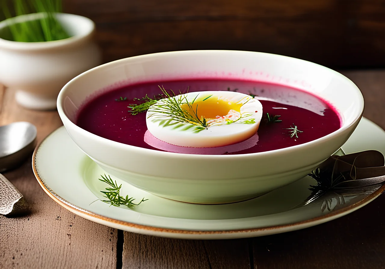 Cold Beetroot Soup with Buttermilk