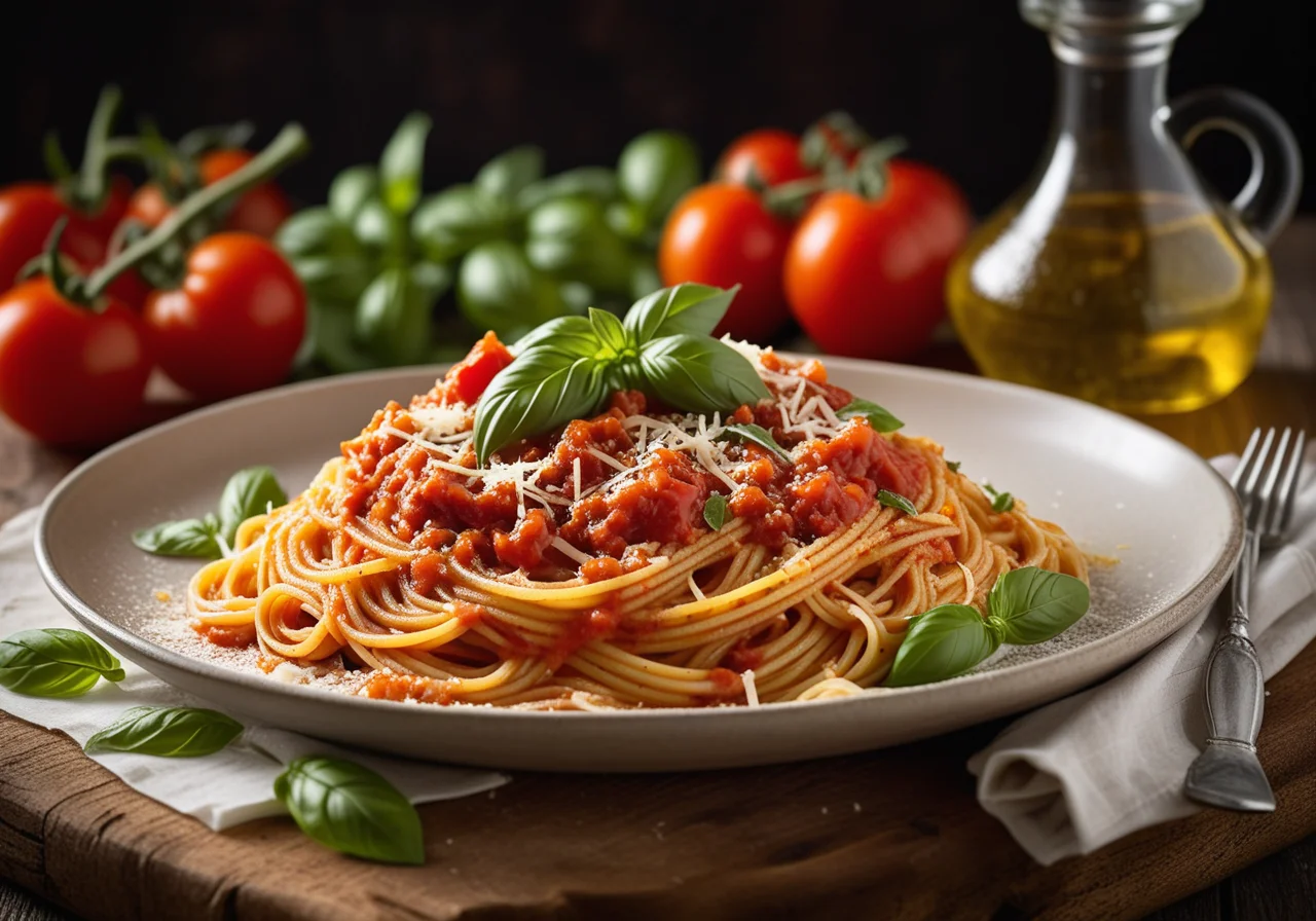 Spaghetti with Tomato Sauce