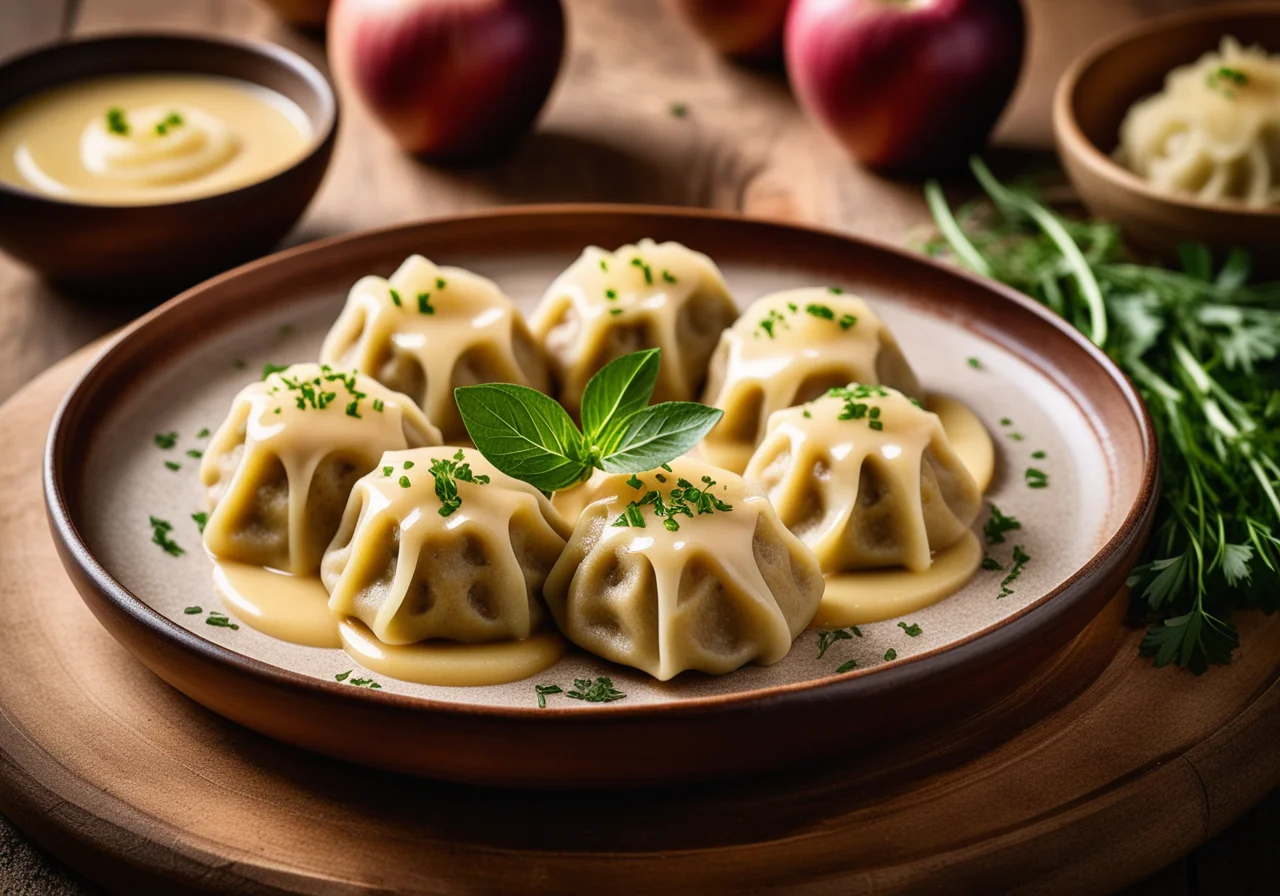 Noodle Sauerkraut Dumplings