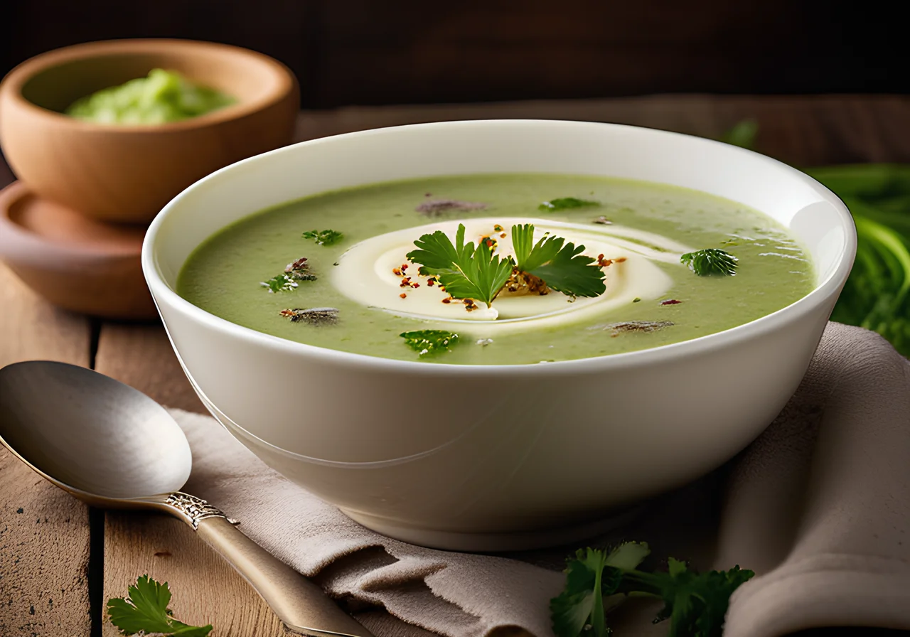 Broccoli and Celery Stem Soup