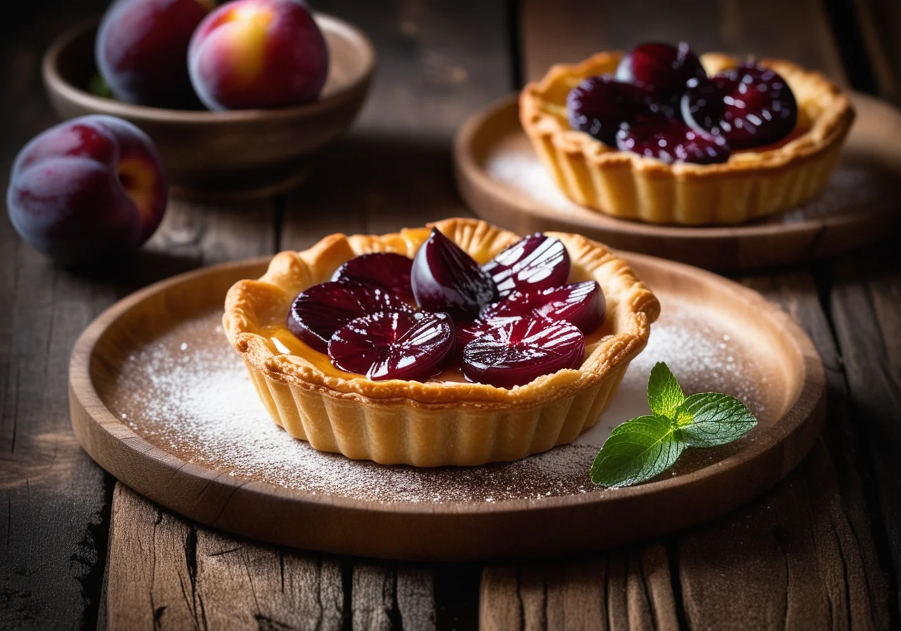 Shortcrust Plum Tartlets