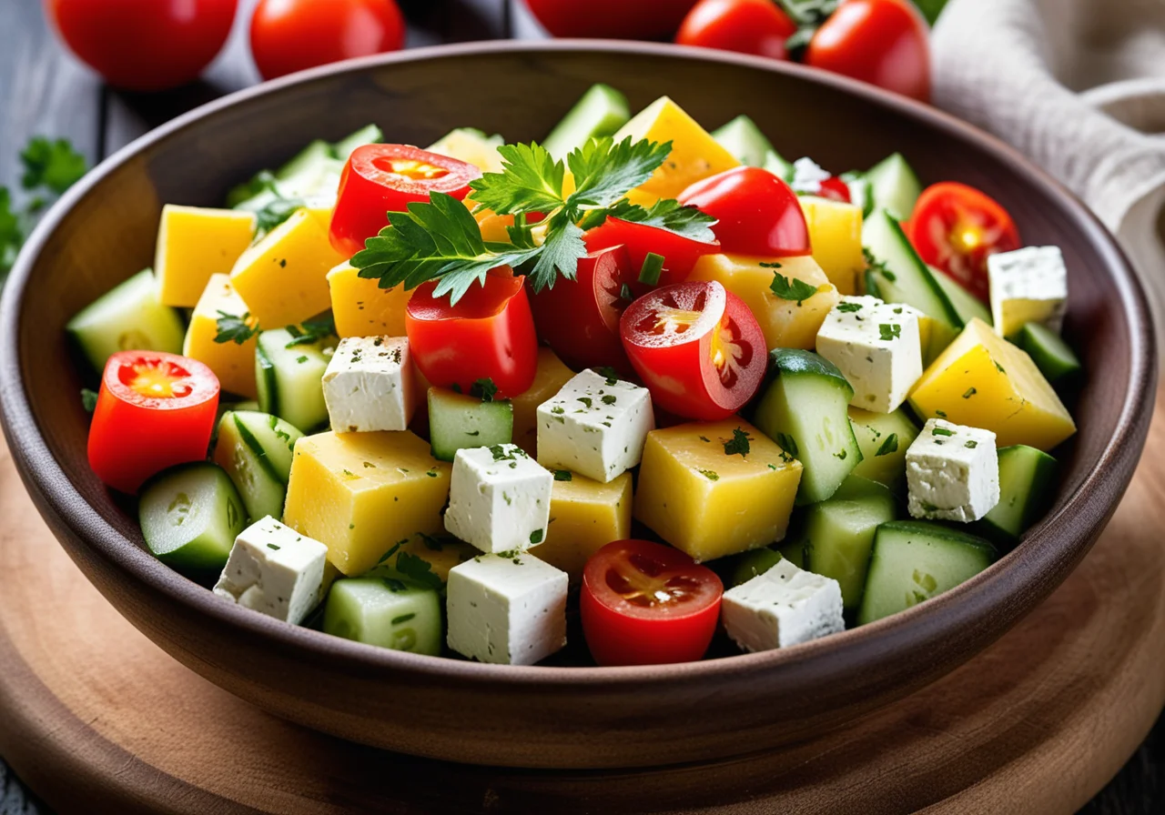 Vegetable and Feta Salad
