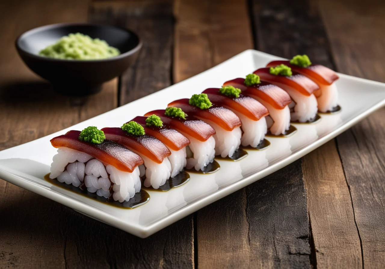 Octopus Nigiri Sushi