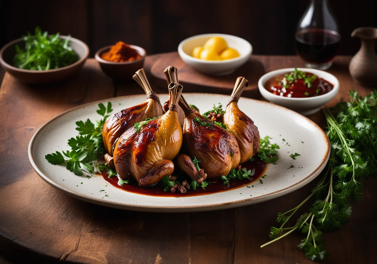 Quail with Spice Sauce