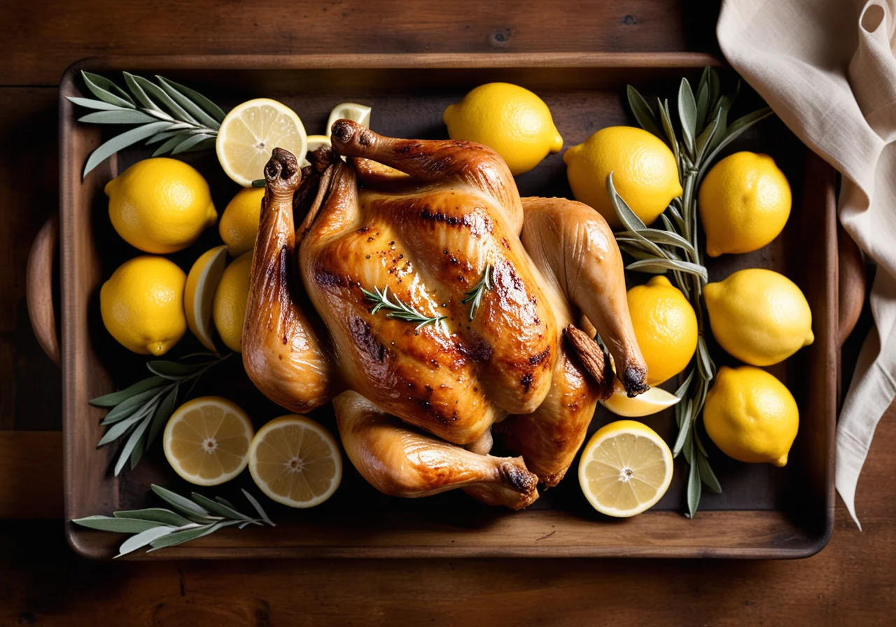 Roasted Chicken with Lemon