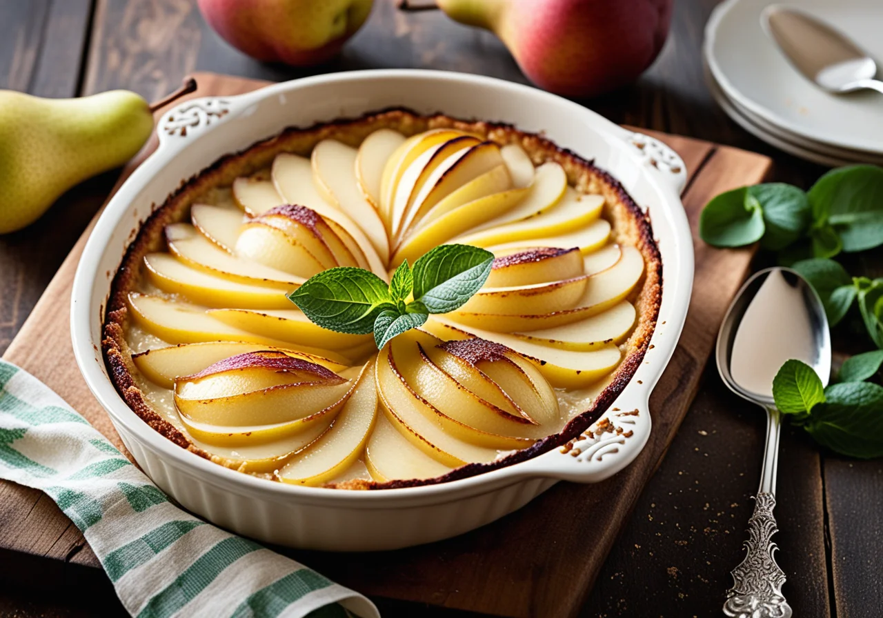 Low-Carb Pear Gratin